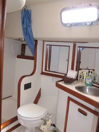 Key West Sailing Adventure Private Sailing Charters Our Boat Wild Thing Master Cabin Bathroom